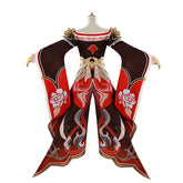Halloweez Fugue Tingyun Cosplay Costume - Elegant Ancient Style Fox Tails Women's Dress for Halloween Carnival - Halloweez